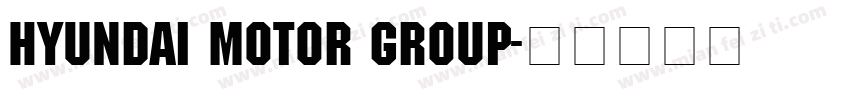 HYUNDAI MOTOR GROUP字体转换